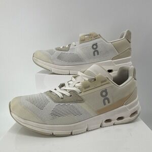 On Cloudrift Women 7 Athletic Sneaker Ivory Cream Cloudtec Cloud Mesh Breathable